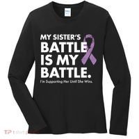 My Sisters Battle Is My Battle Lupus Women's Long Sleeve Shirt thumb 0