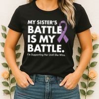 My Sisters Battle Is My Battle Lupus Women's T-Shirt thumb 2
