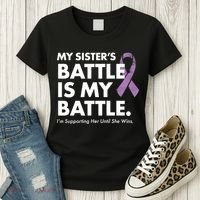 My Sisters Battle Is My Battle Lupus Women's T-Shirt thumb 3
