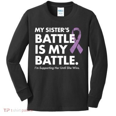 My Sisters Battle Is My Battle Lupus Kids Long Sleeve Shirt