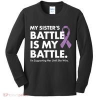 My Sisters Battle Is My Battle Lupus Kids Long Sleeve Shirt thumb 0