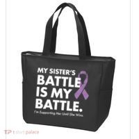 My Sisters Battle Is My Battle Lupus Tote Bag thumb 3