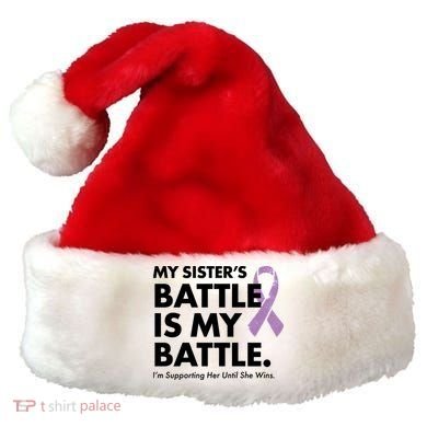 My Sisters Battle Is My Battle Lupus Santa Hat