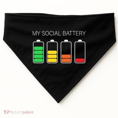 My Social Battery USA-Made Doggie Bandana
