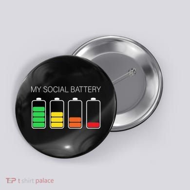My Social Battery Button