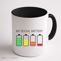 My Social Battery Coffee Mug thumb 1