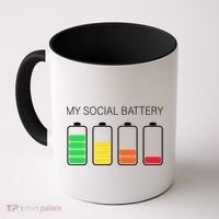 My Social Battery Coffee Mug thumb 0