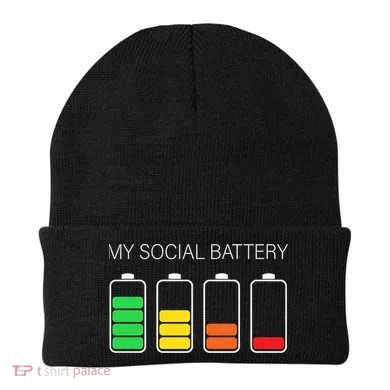 My Social Battery Beanie
