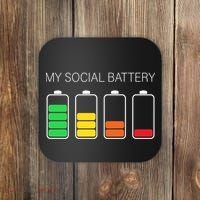 My Social Battery Coaster thumb 0