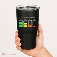 My Social Battery Tumbler thumb 2
