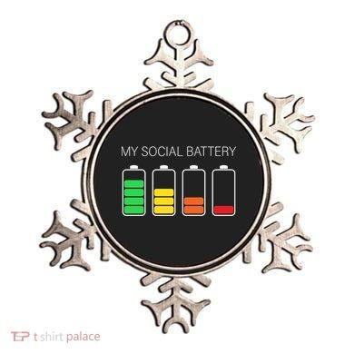 My Social Battery Ornament