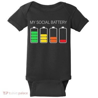 My Social Battery Baby Bodysuit