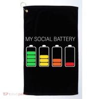 My Social Battery Golf Towel thumb 0