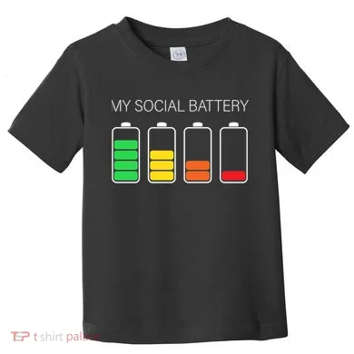 My Social Battery Toddler T-Shirt