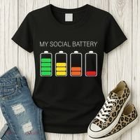 My Social Battery Women's T-Shirt thumb 3