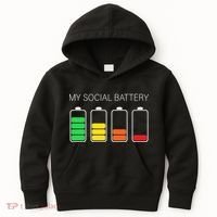 My Social Battery Kids Hoodie thumb 0