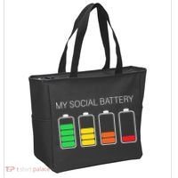 My Social Battery Tote Bag thumb 2