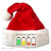 My Social Battery Santa Hat thumb 0