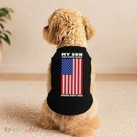 My Son Has Your Back Proud Army Dad Doggie Tank thumb 2