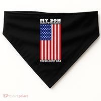 My Son Has Your Back Proud Army Dad USA-Made Doggie Bandana thumb 0