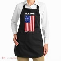 My Son Has Your Back Proud Army Dad Apron thumb 2