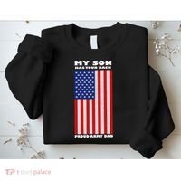 My Son Has Your Back Proud Army Dad Sweatshirt thumb 2