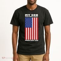 My Son Has Your Back Proud Army Dad Tall T-Shirt thumb 2