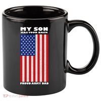 My Son Has Your Back Proud Army Dad 11oz C Handle Ceramic Mug thumb 0