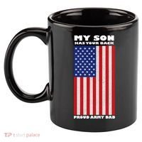 My Son Has Your Back Proud Army Dad 11oz C Handle Ceramic Mug thumb 2