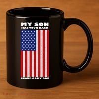 My Son Has Your Back Proud Army Dad 11oz C Handle Ceramic Mug thumb 3