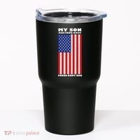 My Son Has Your Back Proud Army Dad Tumbler thumb 0