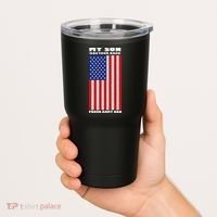 My Son Has Your Back Proud Army Dad Tumbler thumb 2
