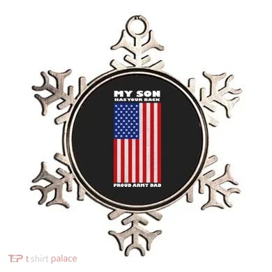 My Son Has Your Back Proud Army Dad Ornament