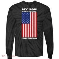 My Son Has Your Back Proud Army Dad Tie-Dye Long Sleeve Shirt thumb 0