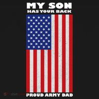 My Son Has Your Back Proud Army Dad Tie-Dye Long Sleeve Shirt thumb 2