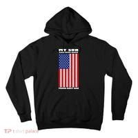 My Son Has Your Back Proud Army Dad Tall Hoodie thumb 0