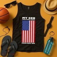 My Son Has Your Back Proud Army Dad Tank Top thumb 4