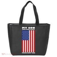 My Son Has Your Back Proud Army Dad Tote Bag thumb 0