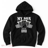 My Son Has Your Back Proud Army Dad USA Hoodie thumb 0