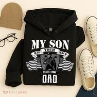 My Son Has Your Back Proud Army Dad USA Hoodie thumb 4