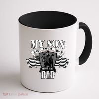 My Son Has Your Back Proud Army Dad USA Coffee Mug thumb 1