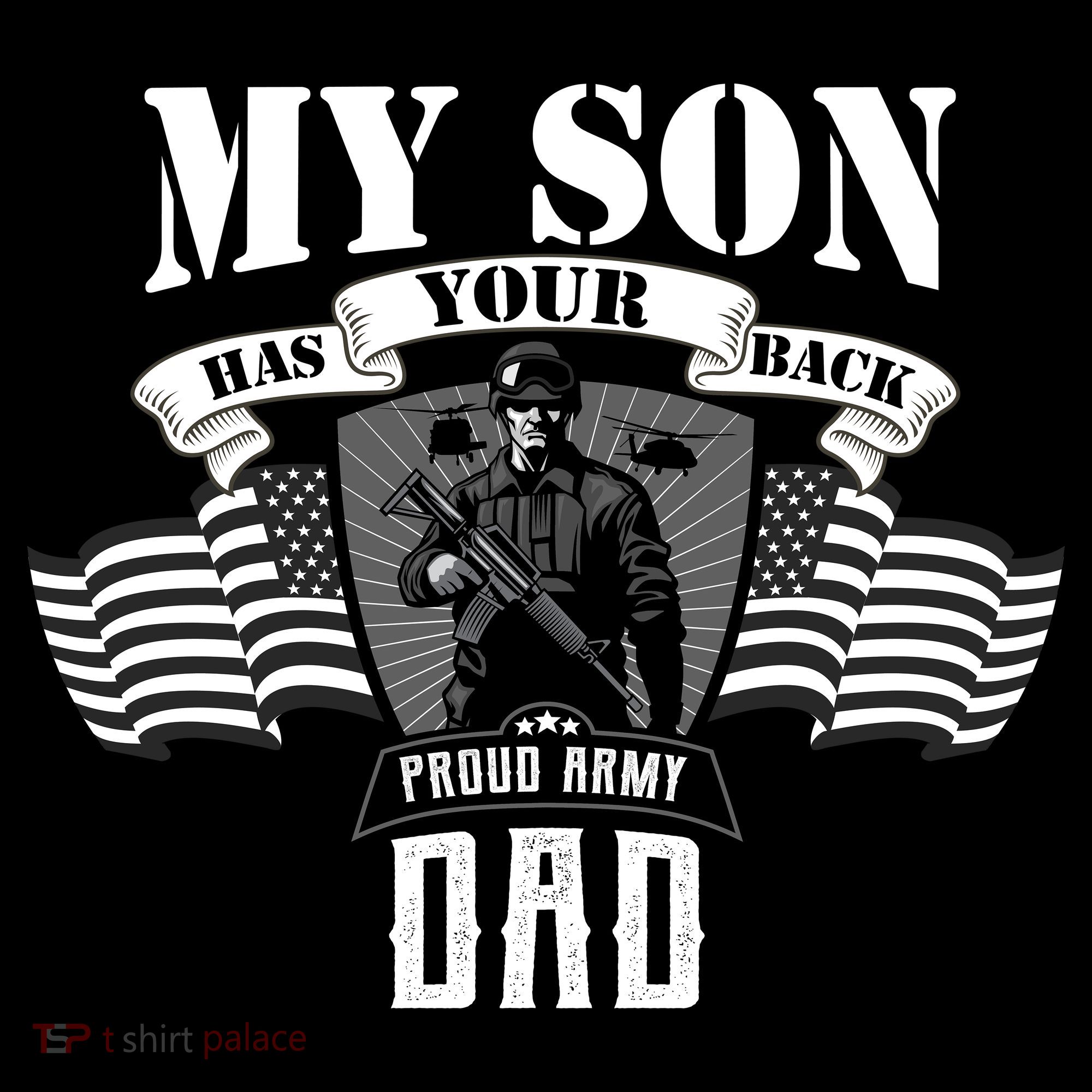My Son Has Your Back Proud Army Dad USA Coaster