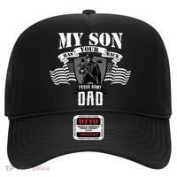 My Son Has Your Back Proud Army Dad USA Hat thumb 0
