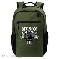 My Son Has Your Back Proud Army Dad USA Backpack thumb 0