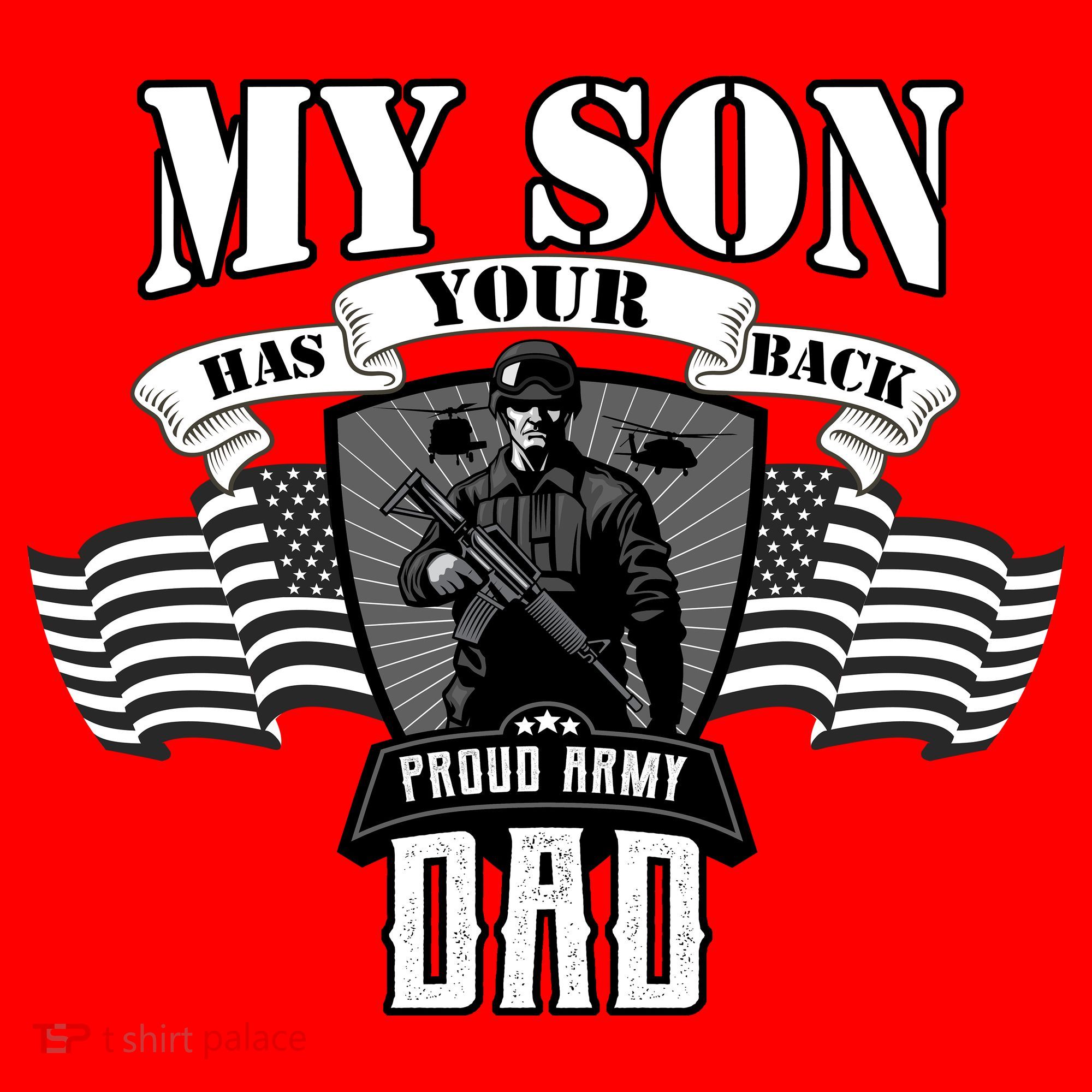 My Son Has Your Back Proud Army Dad USA Santa Hat