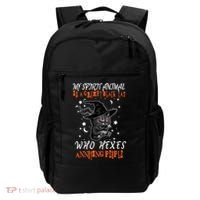 My Spirit Animal Is A Grumpy Black Cat That Hexes Annoying People Backpack thumb 0