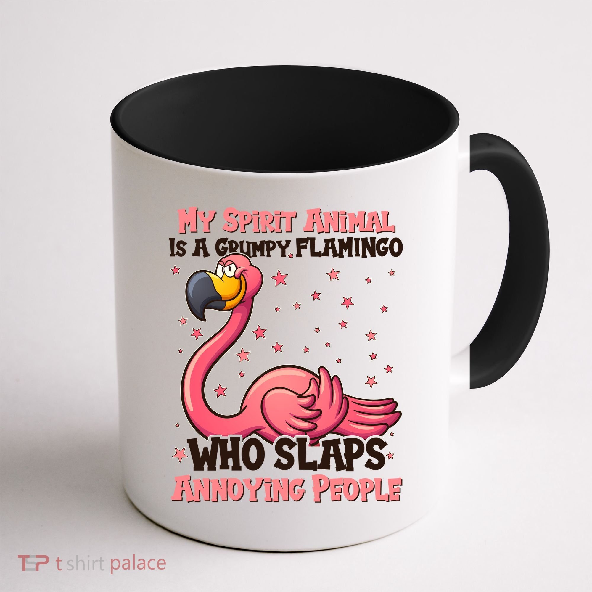My Spirit Animal Is A Grumpy Flamingo Coffee Mug