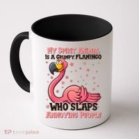 My Spirit Animal Is A Grumpy Flamingo Coffee Mug thumb 0