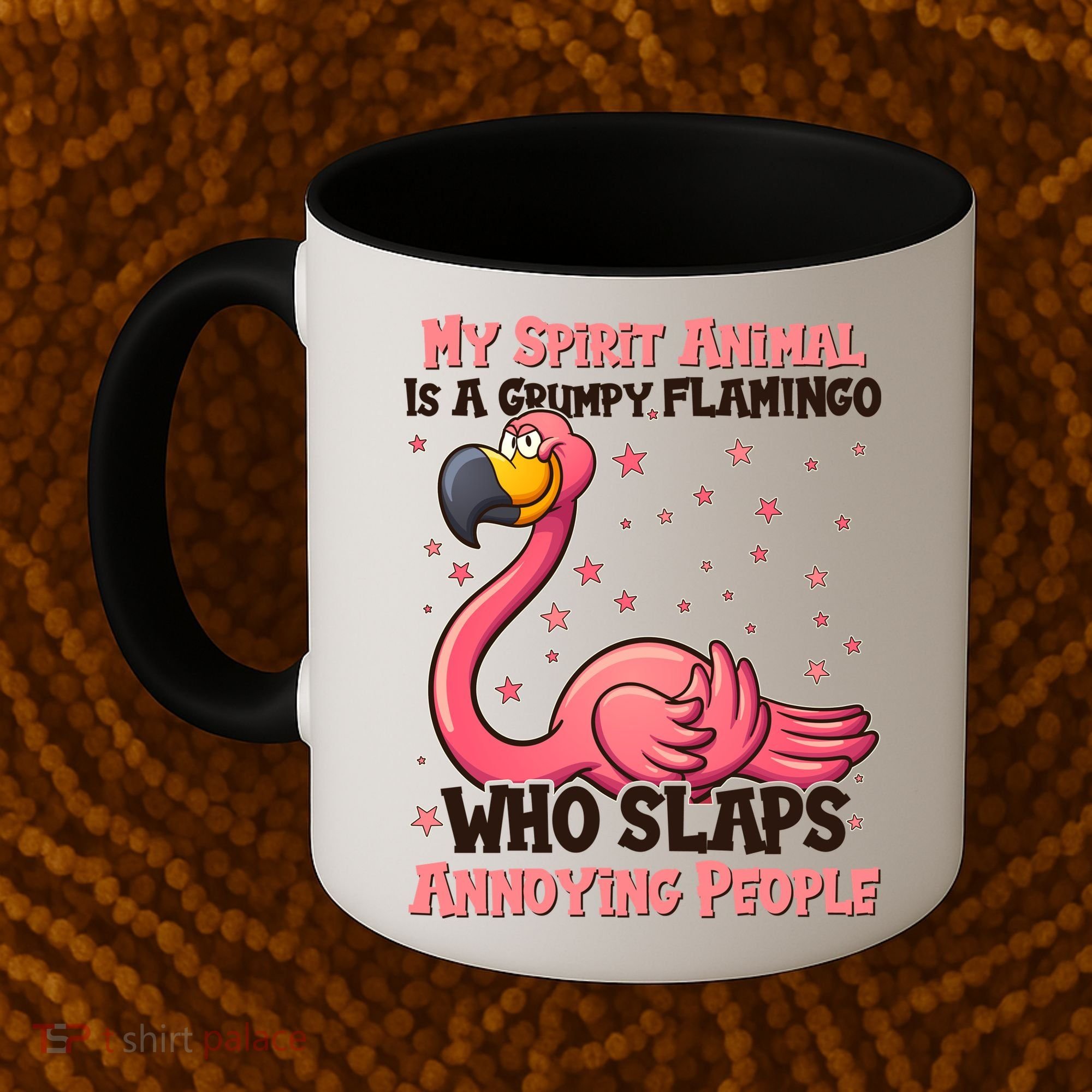 My Spirit Animal Is A Grumpy Flamingo Coffee Mug