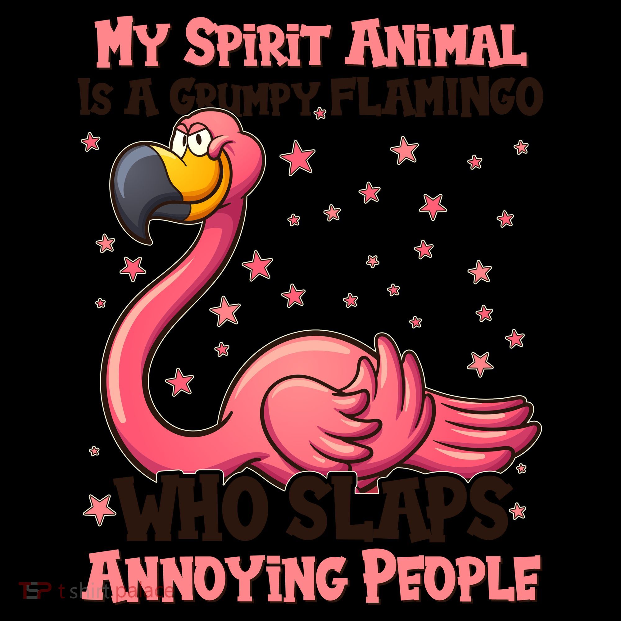 My Spirit Animal Is A Grumpy Flamingo Coffee Mug